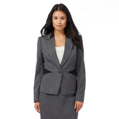 The Collection Grey textured suit jacket